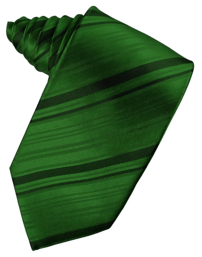 Hunter Striped Silk Necktie by Cardi