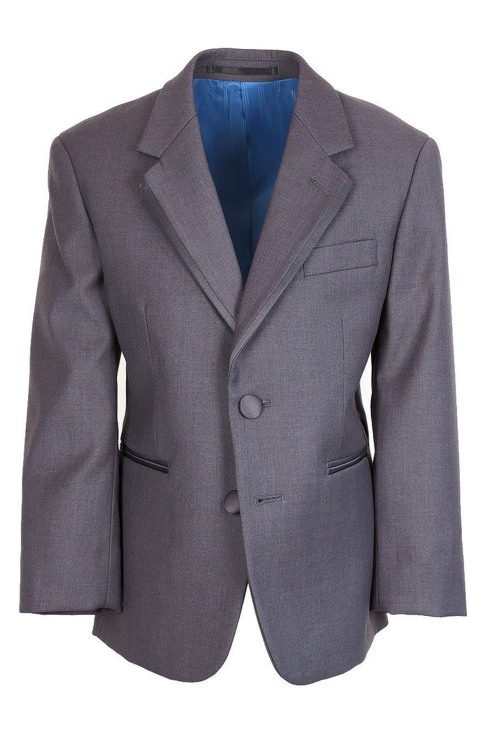 Infinity Kids Steel Grey Tuxedo Jacket (Separates) Cardi