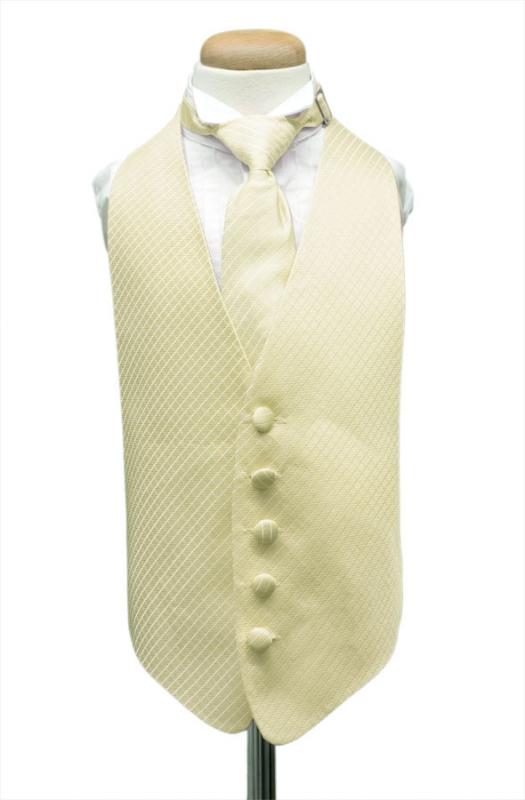 Ivory Palermo Kids Tuxedo Vest by Cardi