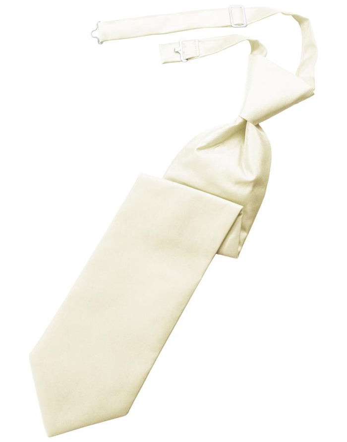 Ivory Solid Twill Windsor Tie by Cardi