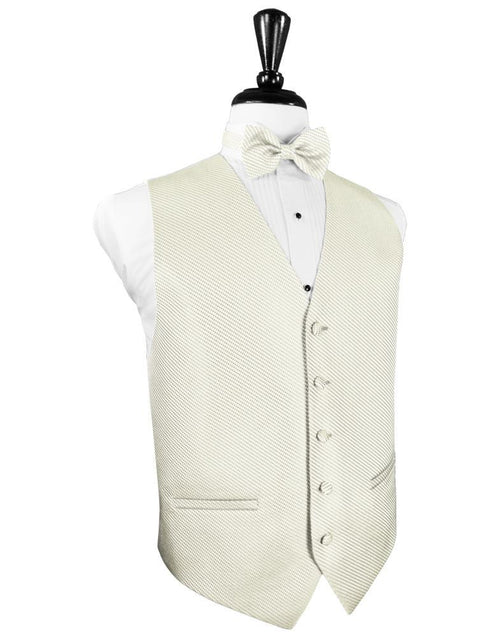 Ivory Venetian Tuxedo Vest by Cardi