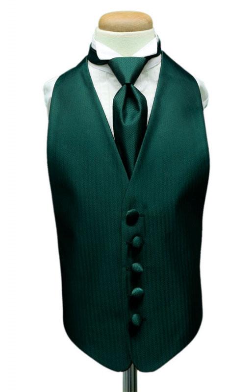 Jade Herringbone Kids Tuxedo Vest by Cardi
