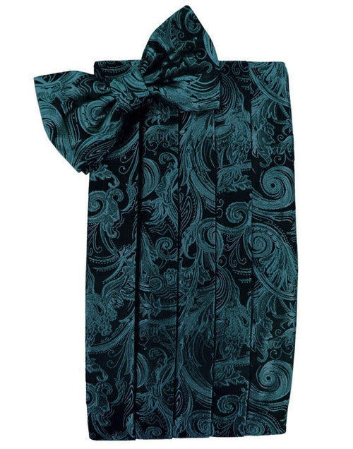 Jade Tapestry Cummerbund Cardi