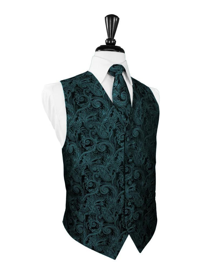 Jade Tapestry Tuxedo Vest by Cardi