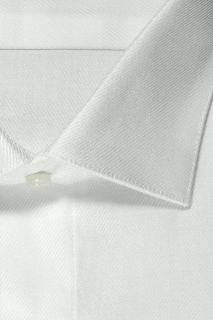 Jamison White Twill Spread Collar Dress Shirt by Cardi