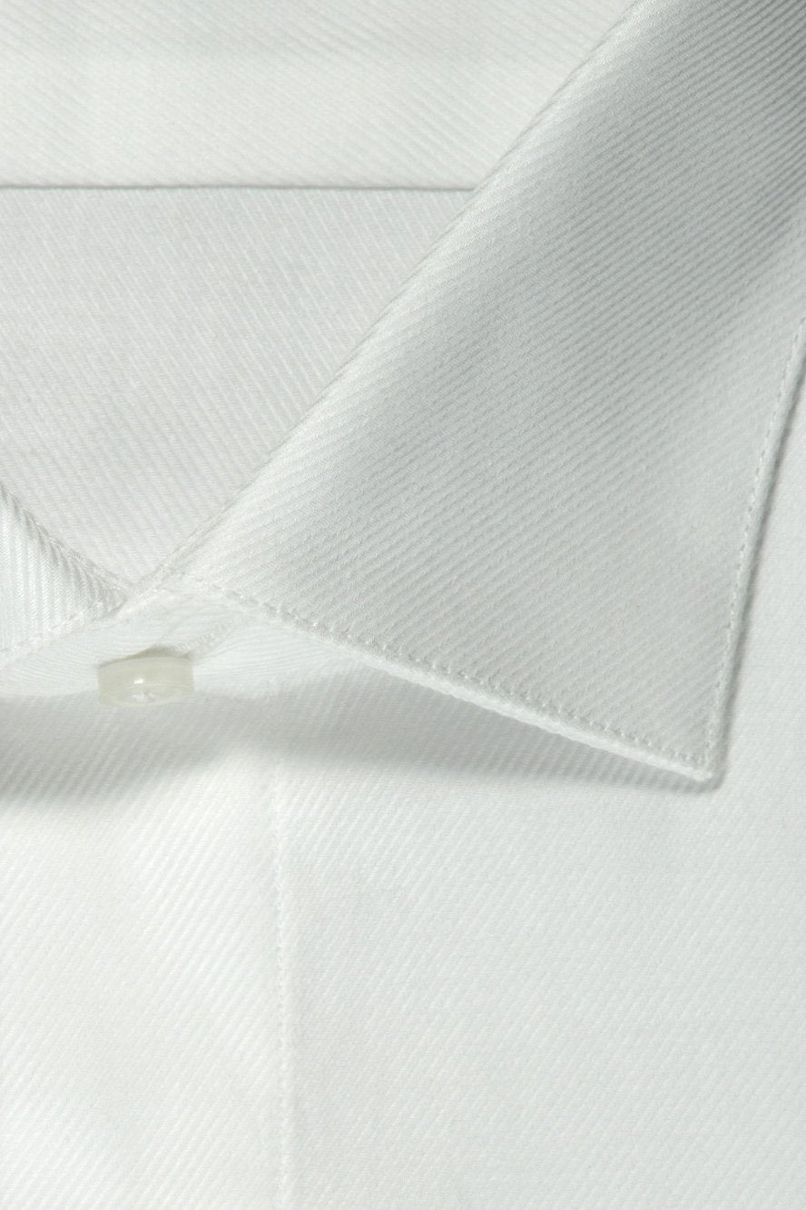 Jamison White Twill Spread Collar Dress Shirt by Cardi