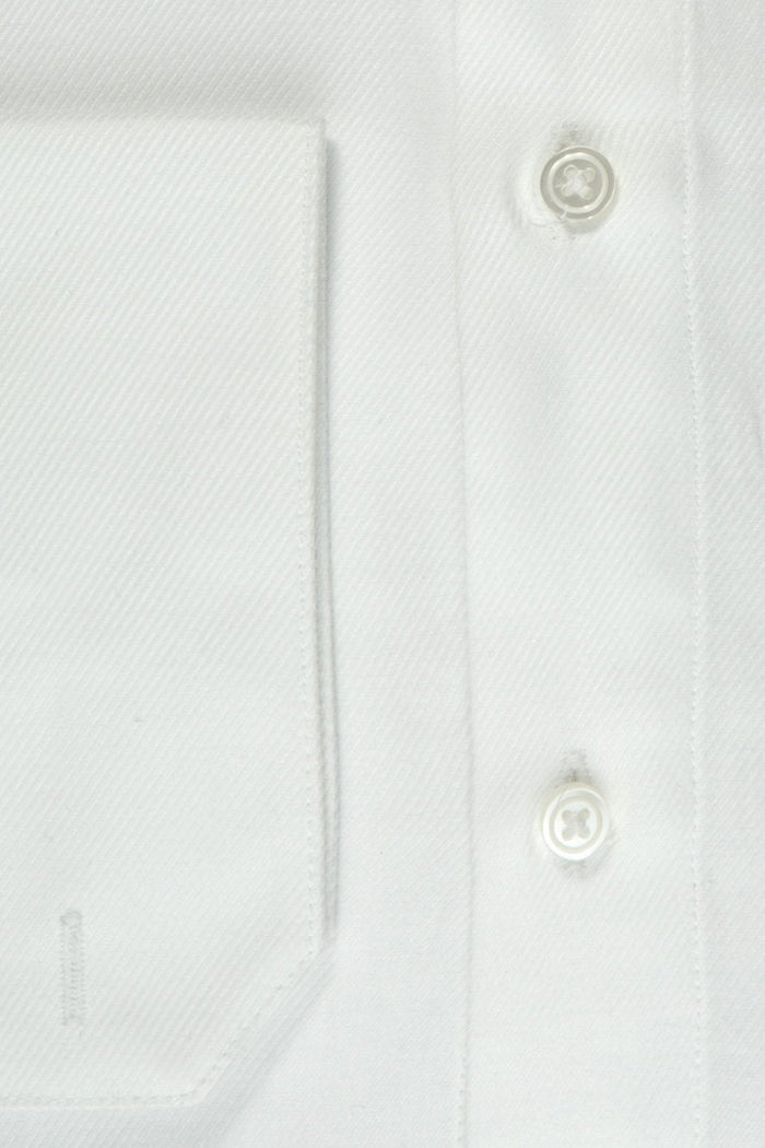 Jamison White Twill Spread Collar Dress Shirt by Cardi
