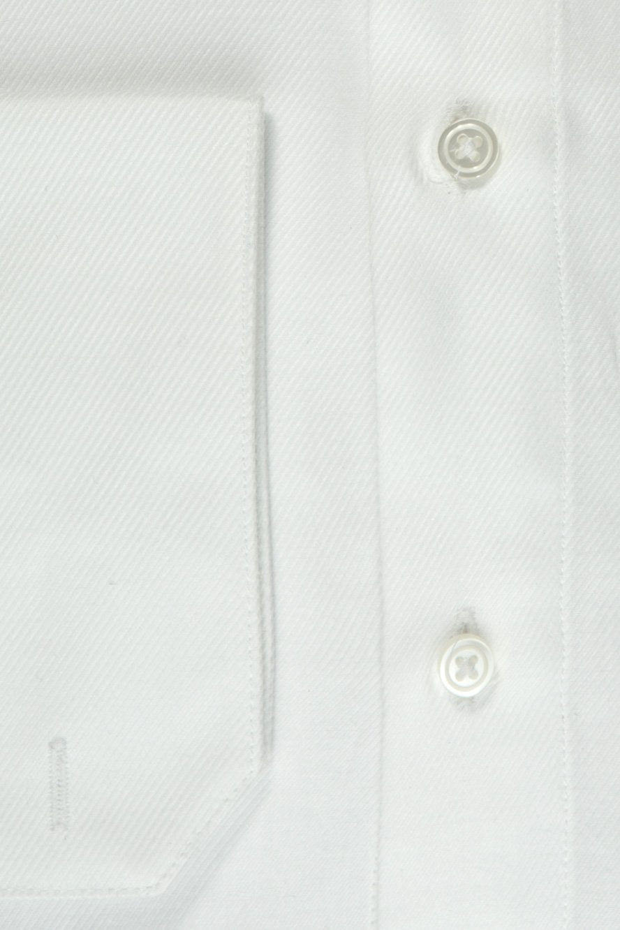 Jamison White Twill Spread Collar Dress Shirt by Cardi