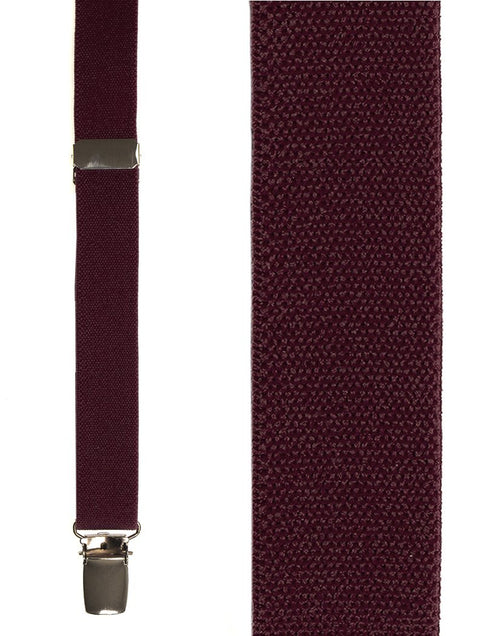 Kids Burgundy Oxford Suspenders by Cardi