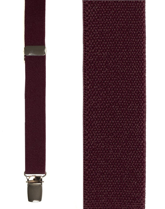 Kids Burgundy Oxford Suspenders by Cardi