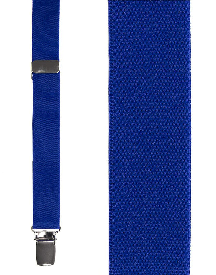 Kids Royal Blue Oxford Suspenders Cardi