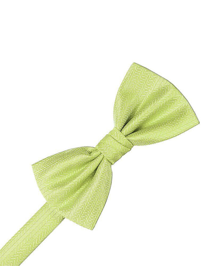 Kiwi Herringbone Bow Tie Cardi