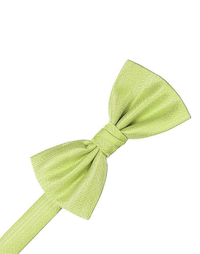 Kiwi Herringbone Kids Bow Tie Cardi