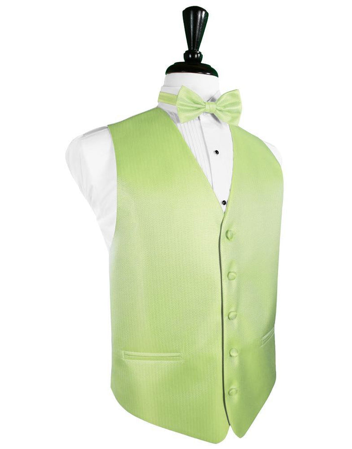 Kiwi Herringbone Tuxedo Vest by Cardi