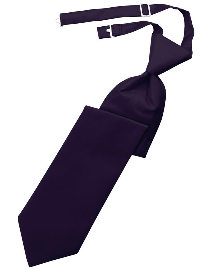 Lapis Solid Twill Windsor Tie Cardi