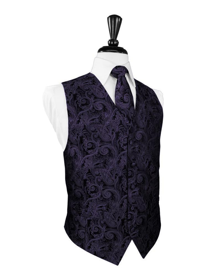 Lapis Tapestry Tuxedo Vest by Cardi
