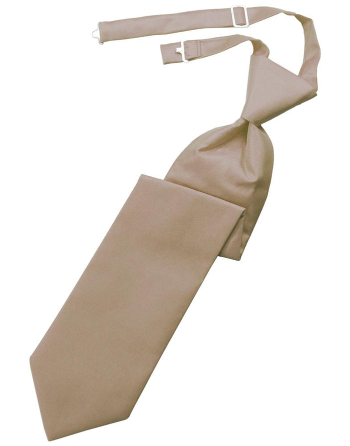 Latte Solid Twill Windsor Tie by Cardi