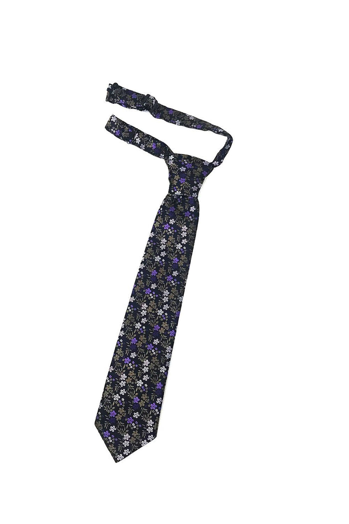 Lavender Enchantment Kids Necktie Cardi