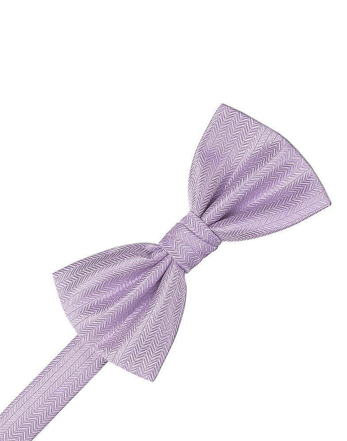 Lavender Herringbone Kids Bow Tie by Cardi