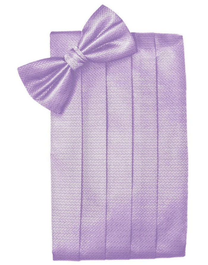 Lavender Herringbone Kids Cummerbund by Cardi