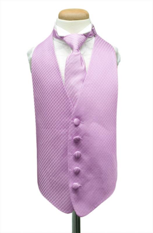 Lavender Palermo Kids Tuxedo Vest Cardi