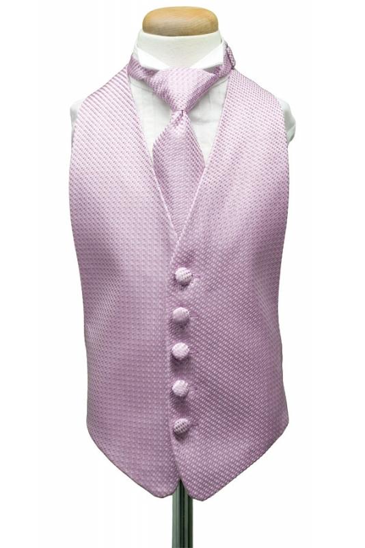 Lavender Venetian Kids Tuxedo Vest Cardi