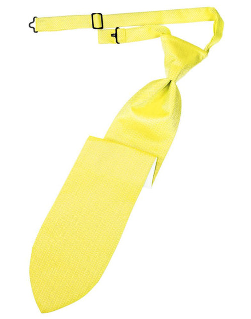 Lemon Herringbone Kids Necktie Cardi