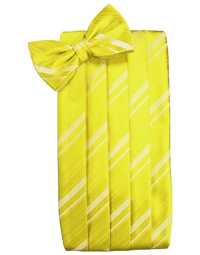 Lemon Kids Striped Satin Cummerbund Cardi