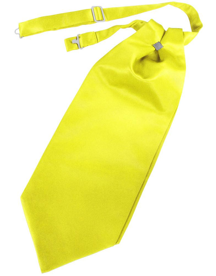 Lemon Solid Satin Kids Cravat Cardi