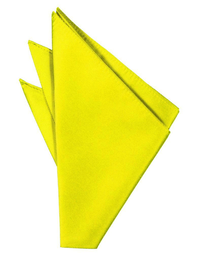 Lemon Solid Twill Pocket Square Cardi