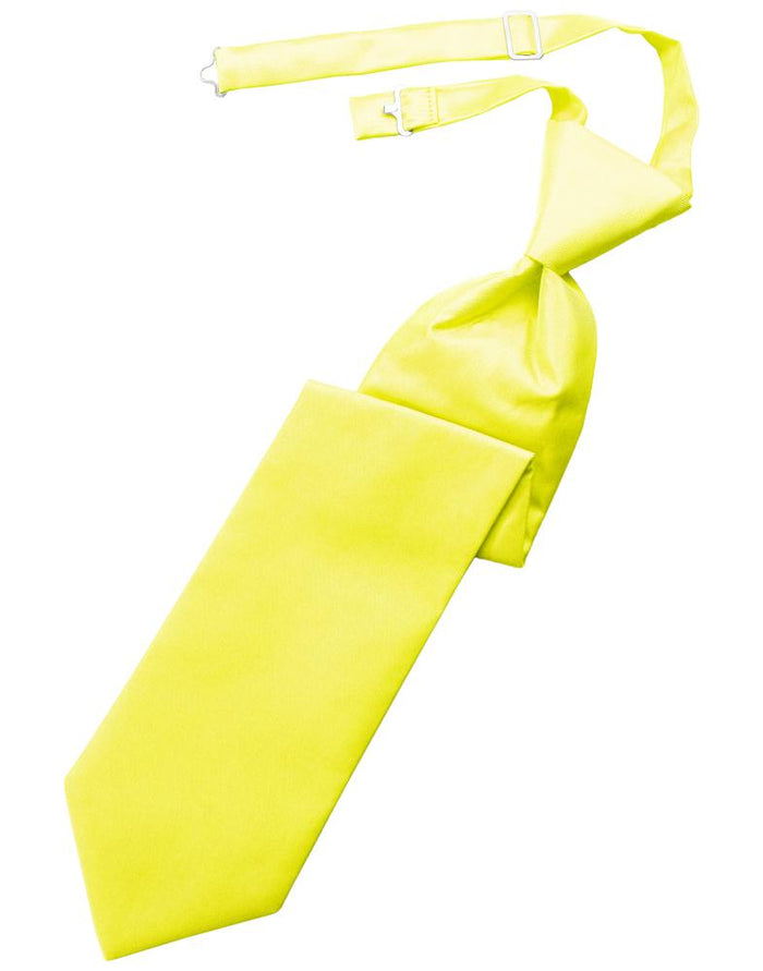 Lemon Solid Twill Windsor Tie by Cardi