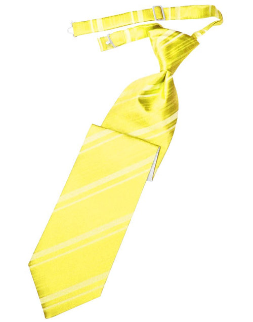 Lemon Striped Satin Kids Necktie Cardi