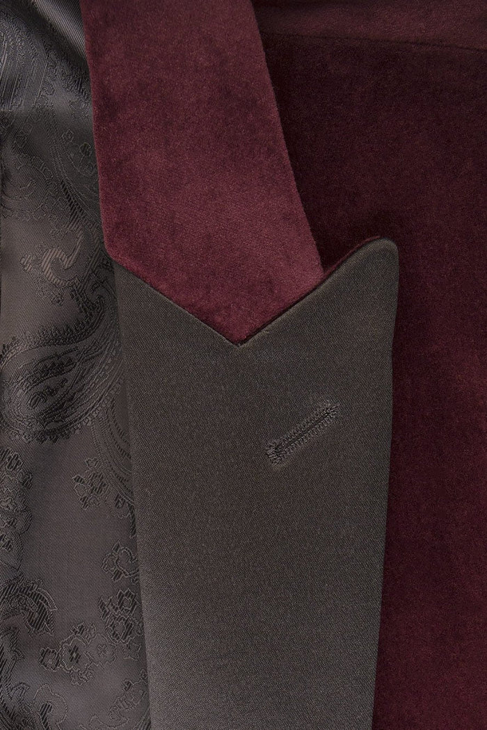 Liam Merlot Velvet Jacket (Separates) by Cardi