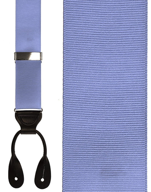 Light Blue Grosgraine Ribbon II Suspenders Cardi