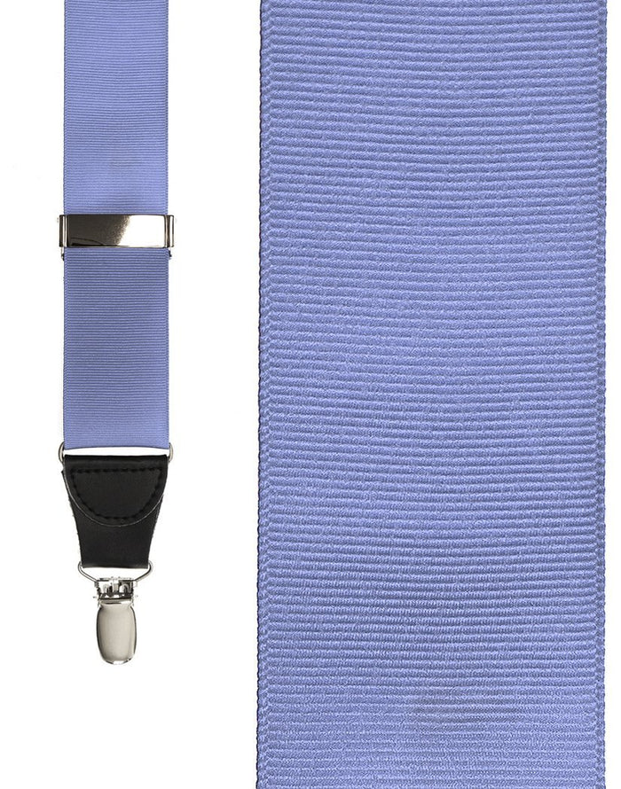 Light Blue Grosgraine Ribbon Suspenders Cardi