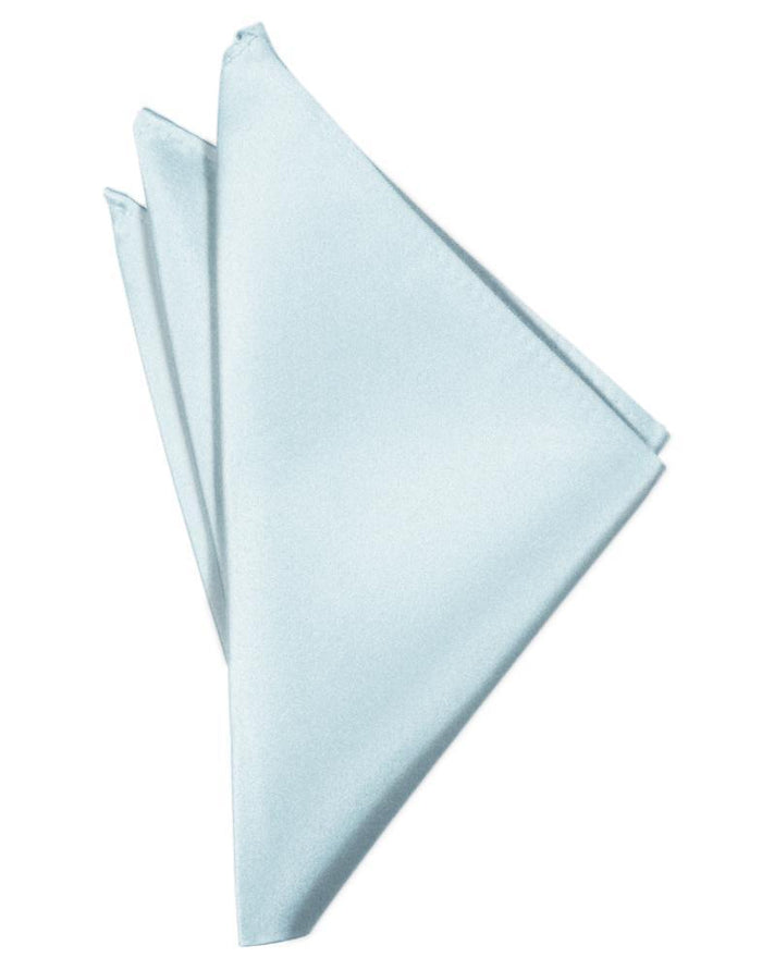 Light Blue Luxury Satin Pocket Square Cardi