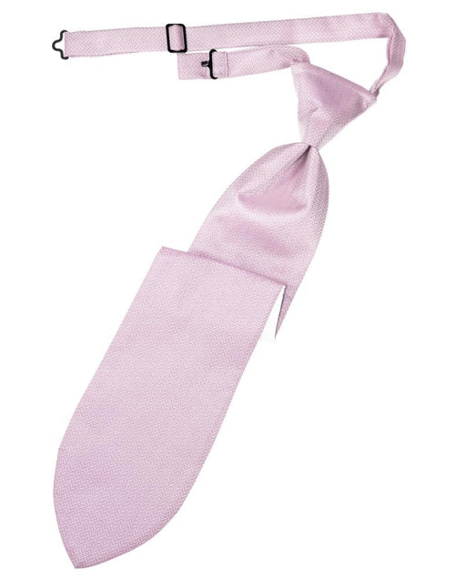Light Pink Herringbone Kids Necktie Cardi