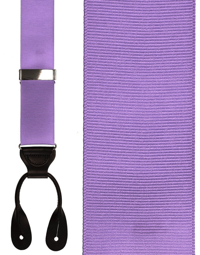 Light Purple Grosgraine Ribbon II Suspenders by Cardi