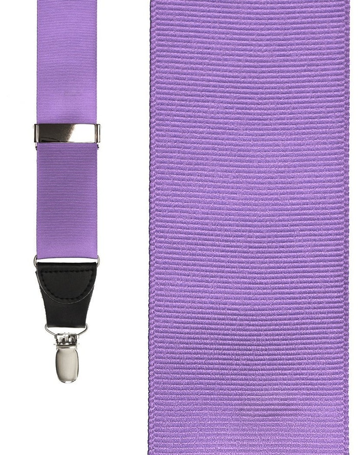 Light Purple Grosgraine Ribbon Suspenders by Cardi