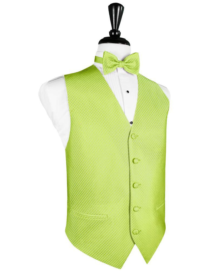 Lime Palermo Tuxedo Vest Cardi