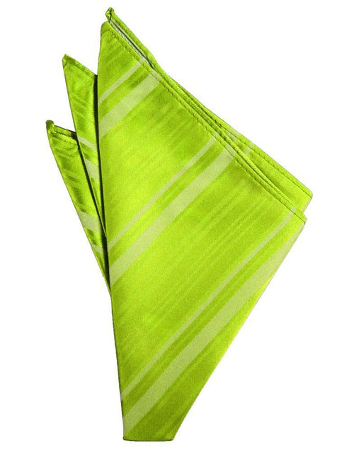Lime Striped Satin Pocket Square Cardi