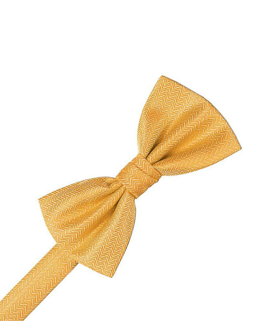 Mandarin Herringbone Bow Tie by Cardi
