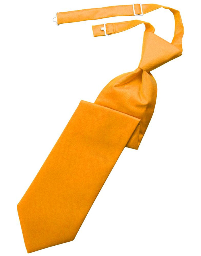 Mandarin Solid Twill Kids Necktie Cardi