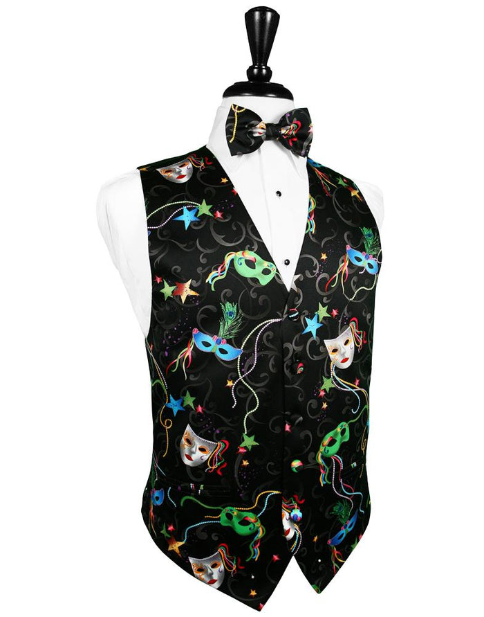 Mardi Gras Tuxedo Vest Cardi