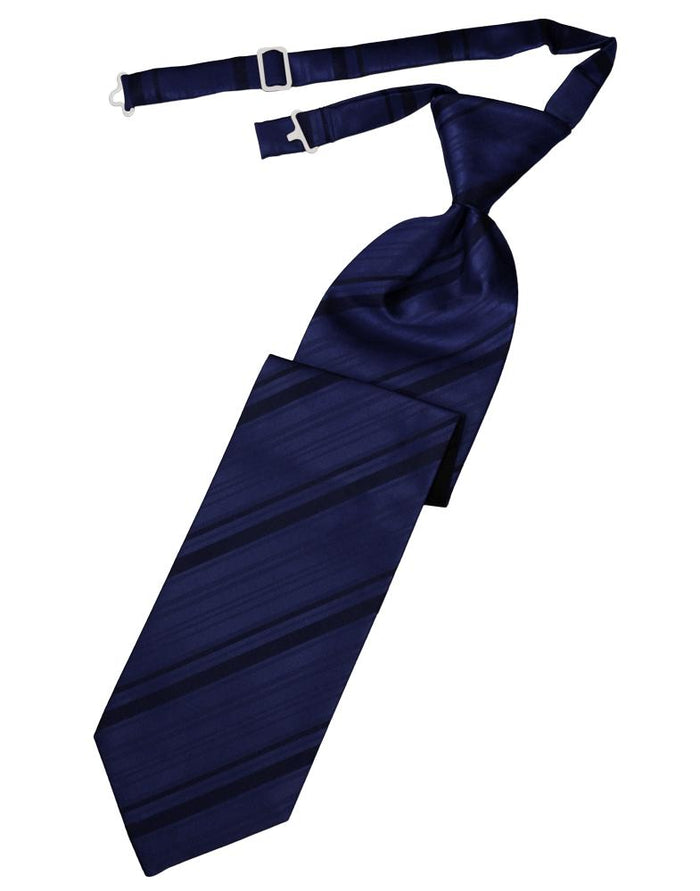 Marine Striped Satin Kids Necktie by Cardi