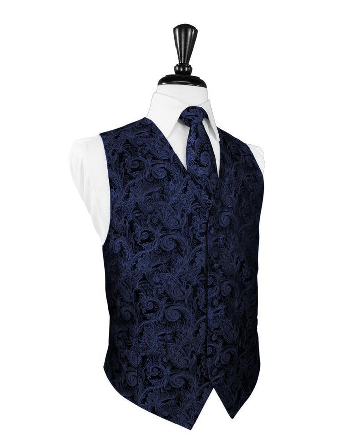 Marine Tapestry Tuxedo Vest by Cardi