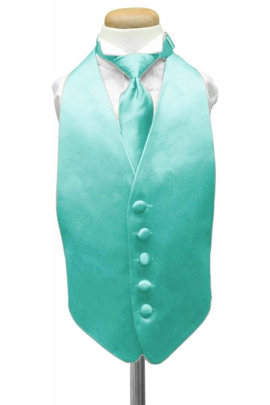 Mermaid Luxury Satin Kids Tuxedo Vest by Cardi