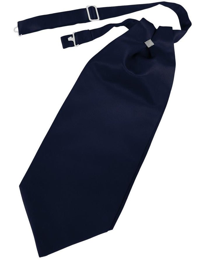 Midnight Blue Luxury Satin Cravat by Cardi