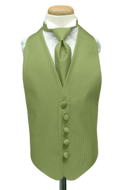 Mint Herringbone Kids Tuxedo Vest Cardi
