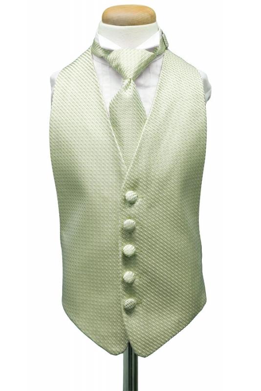 Mint Venetian Kids Tuxedo Vest Cardi